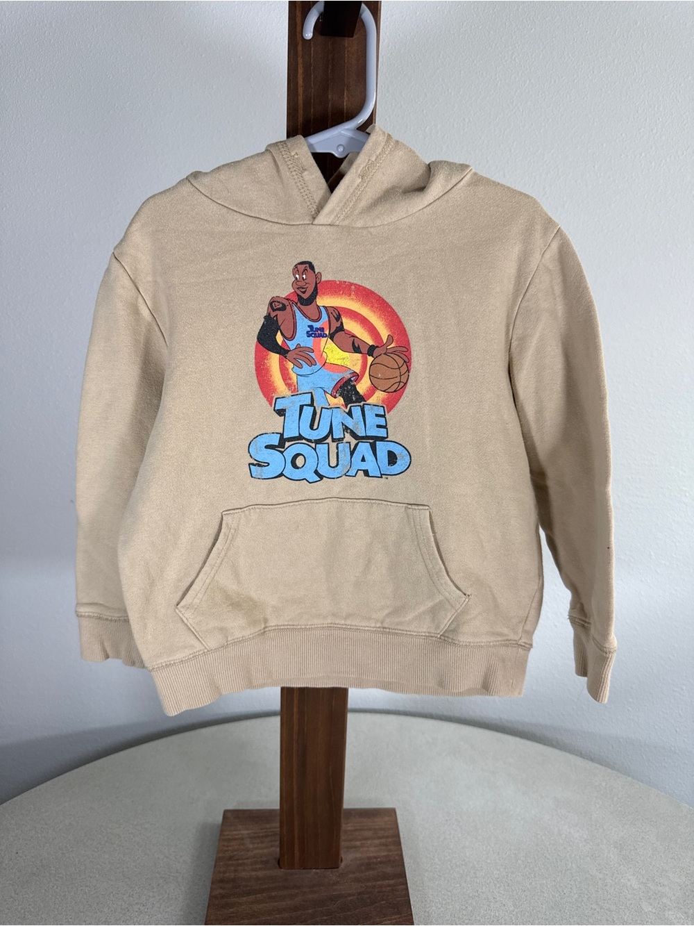 Tune Squad Graphic Hoodie in Beige